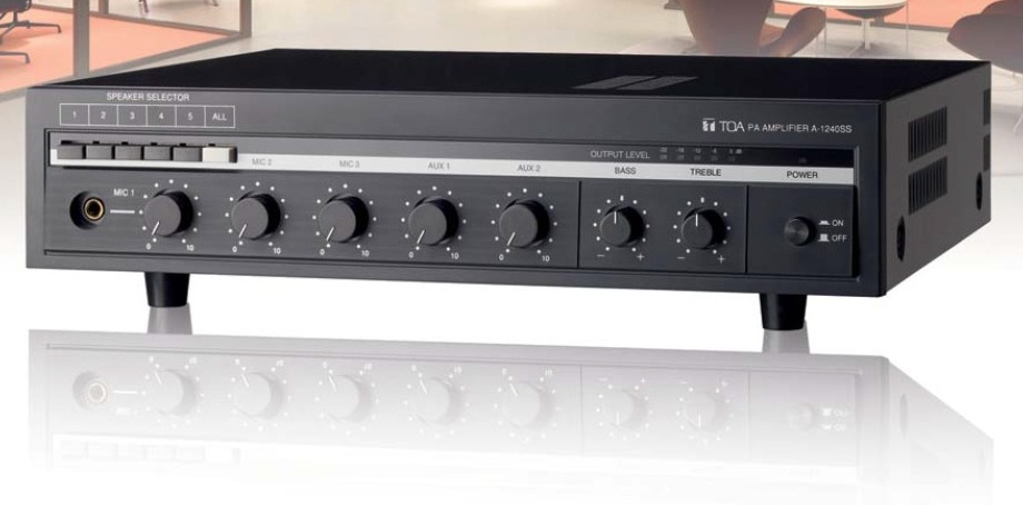 Amply Mixer 240W kèm bộ chọn 5 vùng loa TOA A-1240SS AS