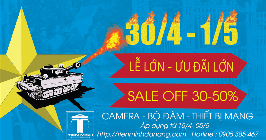 KHUYẾN MÃI ĐẠI LỄ 30/4-1/5