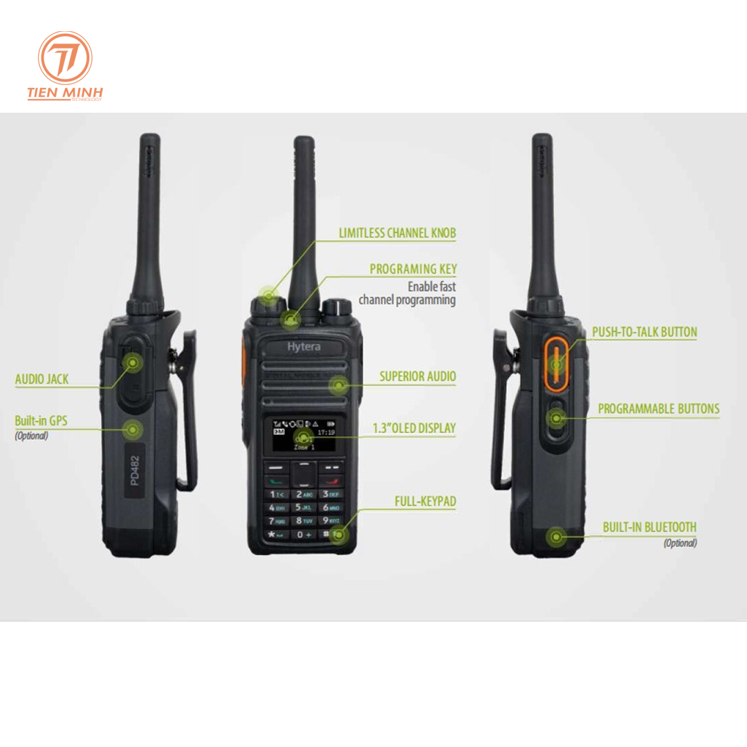 Máy bộ đàm Hytera PD488 màn hình LCD Fuii Key